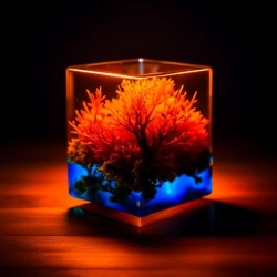 Кулон столбик: Элегантное Искусство из Эпоксидной Смолы