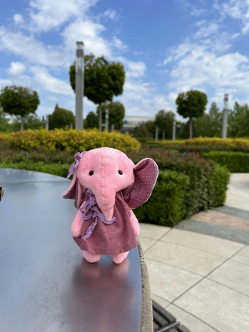 Розовый слон девочка